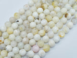 White Rainbow Moonstone 8mm Round-BeadDirect