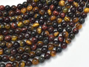 Tiger Eye Beads, 3 color, 6mm, 15 Inch-BeadDirect