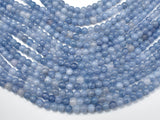 Jade Beads-Blue Gray, 6mm (6.3mm) Round Beads-Gems: Round & Faceted-BeadDirect
