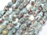 Larimar, Approx 6x8mm Nugget Beads, 16 Inch-Gems: Nugget,Chips,Drop-BeadDirect