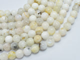 White Rainbow Moonstone 8mm Round-BeadDirect