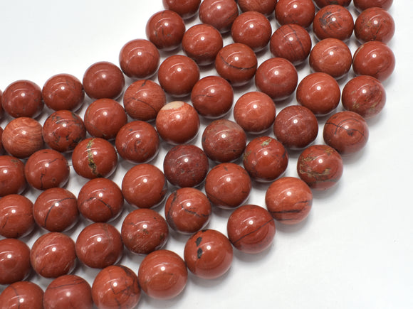 Red Jasper Beads, 12mm Round Beads-BeadDirect