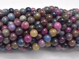 Ruby Sapphire Beads, 7mm (7.4mm) Round-Gems: Round & Faceted-BeadDirect