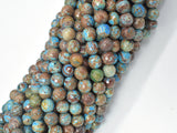 Blue Calsilica Jasper Beads, 6mm Faceted Round Beads-Gems: Round & Faceted-BeadDirect