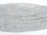 Blue Chalcedony, Blue Lace Agate, 4mm (4.6mm) Round Beads-BeadDirect