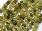 Green Garnet Beads, Pebble Chips, Approx 5-9mm-Gems: Nugget,Chips,Drop-BeadDirect