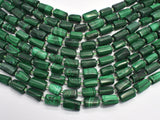 Malachite 7x11mm Faceted Tube-BeadDirect