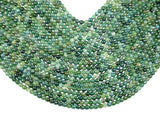 Moss Agate Beads, 6mm Faceted Round Beads, 15 Inch-Gems: Round & Faceted-BeadDirect