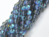 Mystic Aura Quartz-Gray, 6mm (6.5mm) Round Beads-Gems: Round & Faceted-BeadDirect