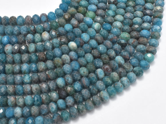 Apatite Beads, 4x6mm Faceted Rondelle-Gems:Assorted Shape-BeadDirect