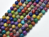 Sesame Jasper-Multi Color 8mm Round Beads, 15 Inch-BeadDirect
