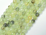 Prehnite Beads, 8mm (7.8mm) Faceted Round-Gems: Round & Faceted-BeadDirect