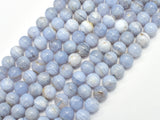 Blue Chalcedony, Blue Lace Agate, 8mm Round-BeadDirect
