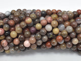 Petrified Wood, 6mm (6.3mm) Round Beads-Gems: Round & Faceted-BeadDirect