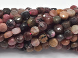 Rhodonite, 4mm Faceted Coin-Gems:Oval,Rectangle,Coin-BeadDirect