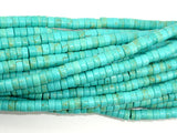 Turquoise Howlite Beads, 2x4mm Heishi Beads-Gems:Assorted Shape-BeadDirect