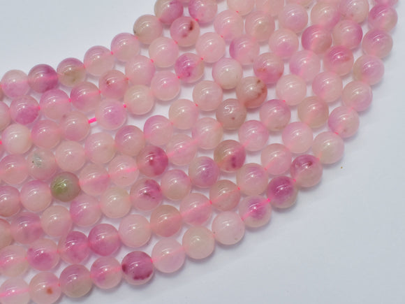 Jade - Pink 8mm Round Beads