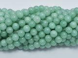 Malaysia Jade Beads- Green, Burma Jade Color, 6mm, Round-BeadDirect