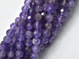 Amethyst, 5mm Micro Faceted Round-Gems: Round & Faceted-BeadDirect