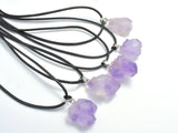 2 strands Raw Amethyst, Nugget pendant, Approx. (12-15)x(15-20)mm, Necklace-Gems:Assorted Shape-BeadDirect