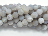 Druzy Agate Beads, Geode Beads, 10mm Round Beads-Agate: Round & Faceted-BeadDirect