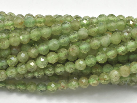 Green Apatite Beads, 3mm Faceted Micro Round Beads-Gems: Round & Faceted-BeadDirect