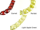 CZ beads, 9 x 9mm Faceted Square-Cubic Zirconia-BeadDirect