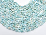 Dominican Larimar Beads, 5x7mm, Nugget Beads-BeadDirect