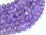 Amethyst, 10mm (10.2mm) Round Beads, 15.5 Inch, Full strand-Gems: Round & Faceted-BeadDirect
