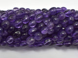 Amethyst Beads, Pebble Nugget, 6x8mm, 15.5 Inch-Gems: Nugget,Chips,Drop-BeadDirect