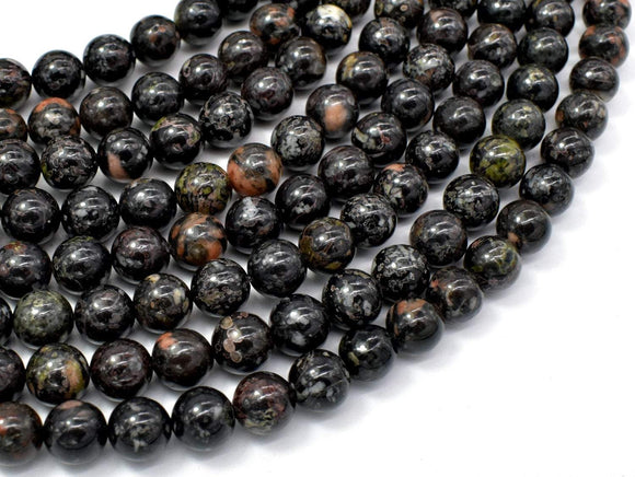 Flower Obsidian Beads, 8mm (8.3mm) Round Beads-Gems: Round & Faceted-BeadDirect