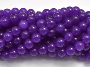 Jade - Purple, 8mm (8.4mm) Round-Gems: Round & Faceted-BeadDirect