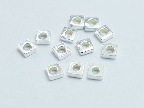 Approx. 50pcs 925 Sterling Silver 2x2mm Square Spacer-BeadDirect