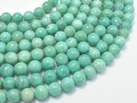 African Amazonite Beads, 9mm (9.5mm) Round-Gems: Round & Faceted-BeadDirect