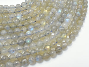 Labradorite Beads, 6mm (6.7mm) Round-Gems: Round & Faceted-BeadDirect