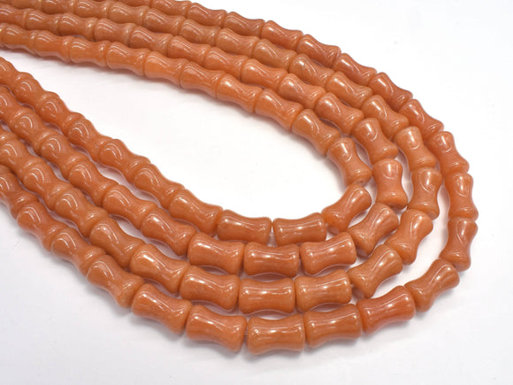 Red Aventurine Beads, 8x12mm Bamboo Shape-Gems:Assorted Shape-BeadDirect