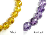 CZ beads, 8mm Faceted Round-Cubic Zirconia-BeadDirect