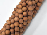 Matte Sandalwood Beads, 8mm (8.2mm) Round-BeadDirect