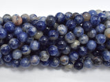 Sodalite Beads, 8mm (8.5mm), Round, 15 Inch-BeadDirect