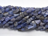 Tanzanite, 6x8mm, Nugget Beads, 15.5 Inch-BeadDirect