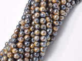 Mystic Coated Tiger Eye Beads, 6mm Faceted, AB Coated-Gems: Round & Faceted-BeadDirect