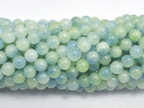 Jade - Light Green & Blue 6mm Round-BeadDirect