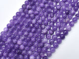 Jade Beads - Purple, 6mm Round-BeadDirect