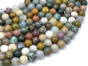 Ocean Jasper Beads, Round, 8mm (8.4mm)-Craft Supplies & Tools > Beads, Gems & Cabochons > Beads-BeadDirect