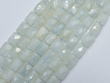 Aquamarine 8x10mm Faceted Rectangle-BeadDirect