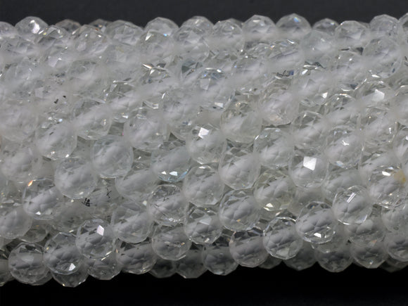 White Topaz Beads, 3.5mm Micro Faceted Round-Gems: Round & Faceted-BeadDirect