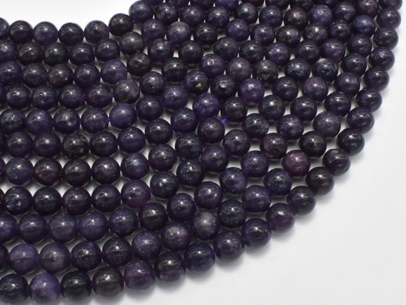 Lepidolite Beads, 6mm (6.7mm) Round Beads-Gems: Round & Faceted-BeadDirect