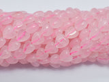 Rose Quartz 8mm Heart Beads-BeadDirect