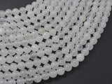 White Jade Beads, Round, 6mm (6.4mm), 15 Inch-BeadDirect