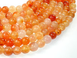 Carnelian Beads, Orange, 10mm Round Beads-BeadDirect